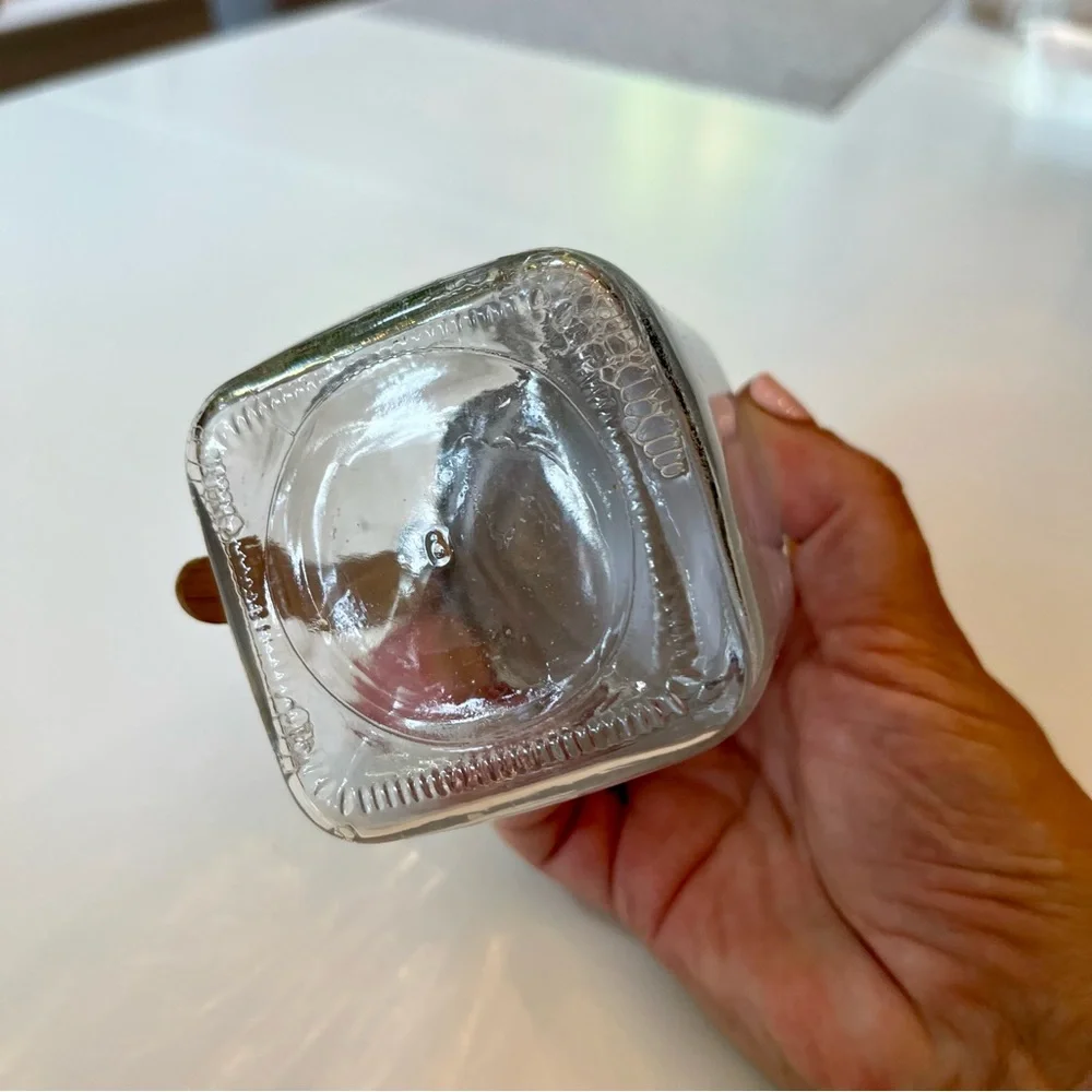 Glass Spice Jar with Silver Lid and Wooden Spoon - Picture 3 of 6